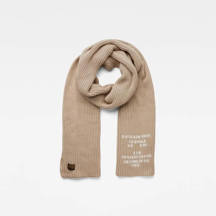Accessories Men GStar RAW Effo Scarf Text Westpoint Khaki
