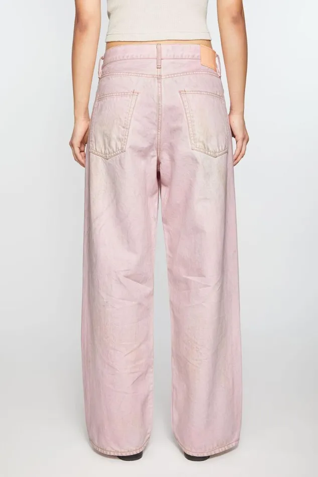 Acne Studios Baggy Fit Jeans 8211 1981F Pale Pink Woman Jeans