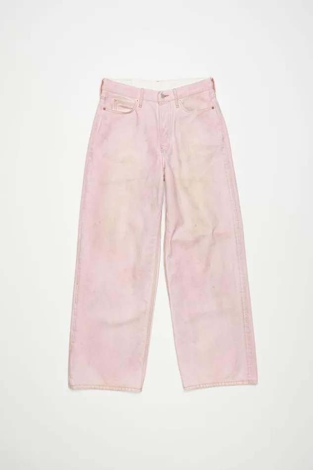 Acne Studios Baggy Fit Jeans 8211 1981F Pale Pink Woman Jeans