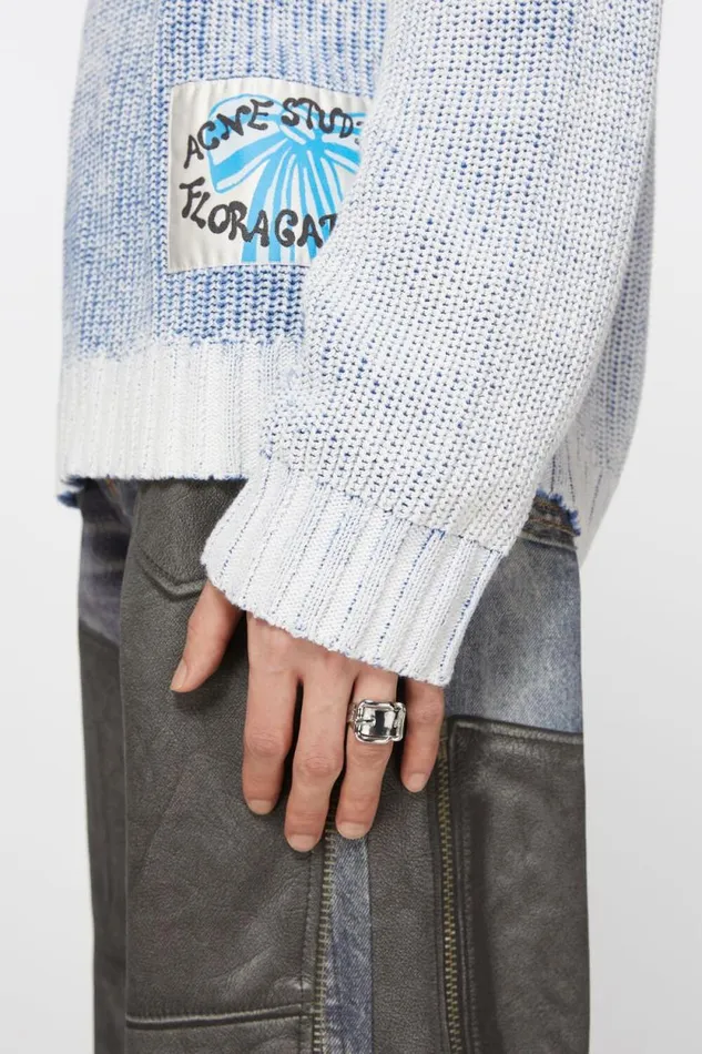 Acne Studios Buckle Ring Silver Woman Jewellery
