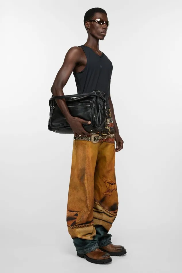 Acne Studios Camero Shoulder Bag Black Woman Bags