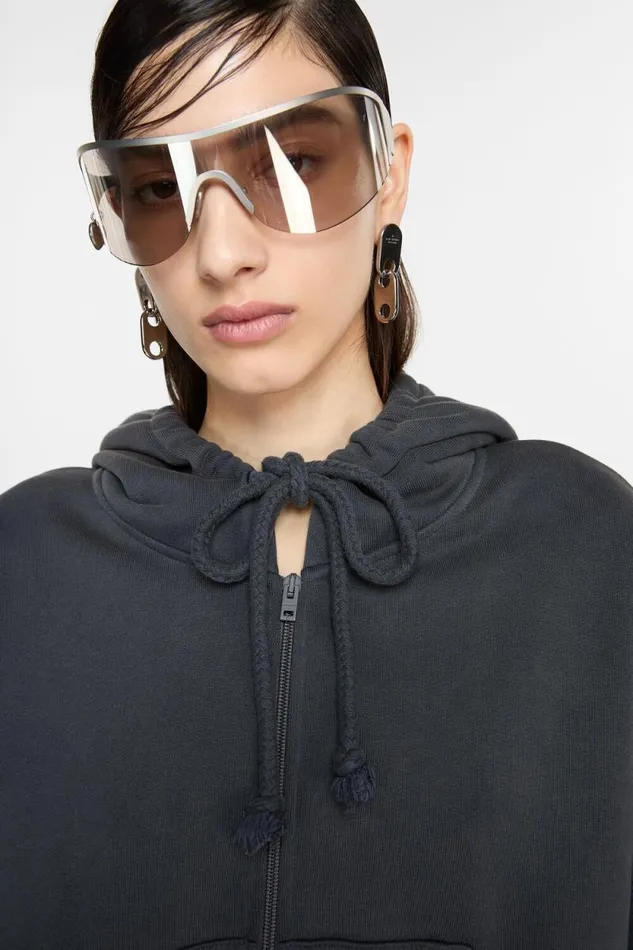 Acne Studios Chain Lock Earring Silver Man Jewellery