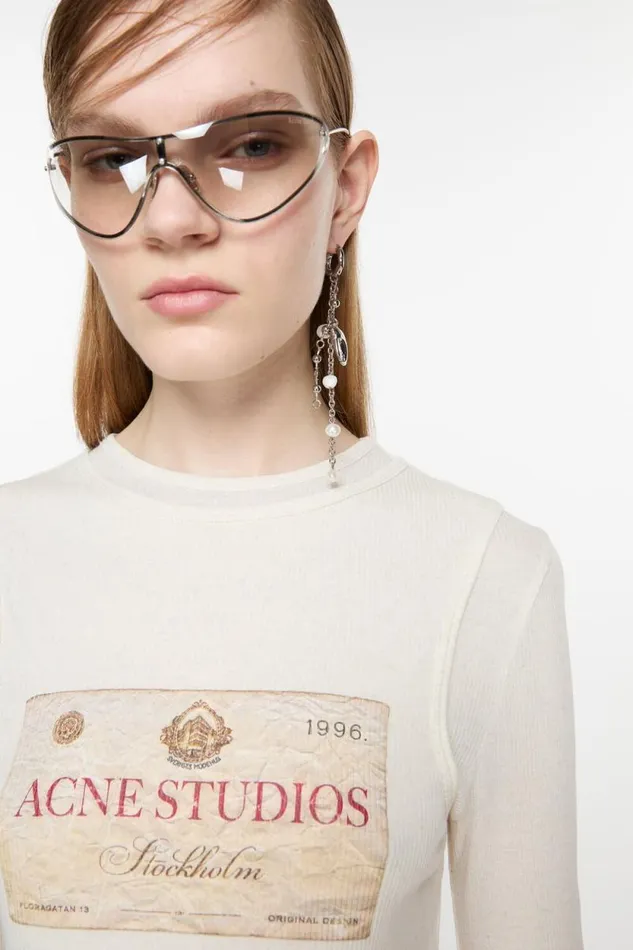 Acne Studios Claw Charm Earring Silver Man Jewellery