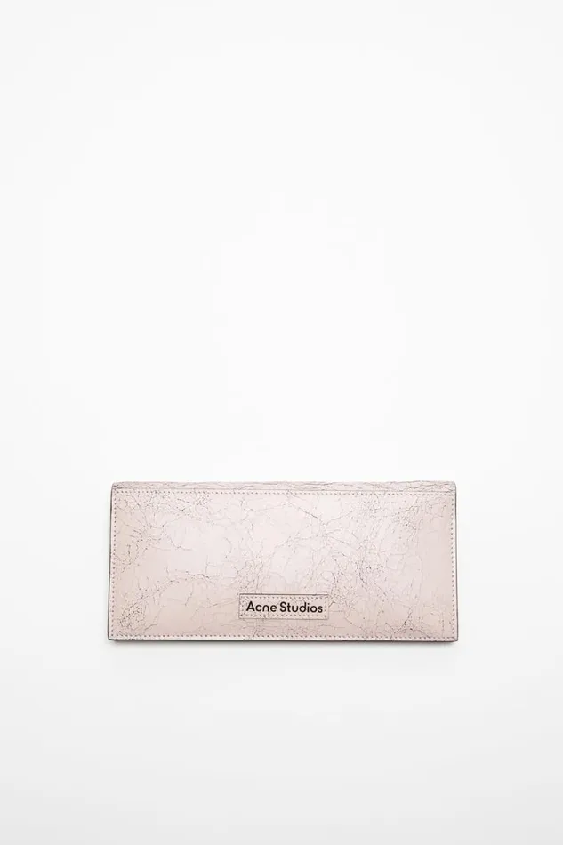Acne Studios Continental Wallet Pastel Pink Man Small Leather Goods