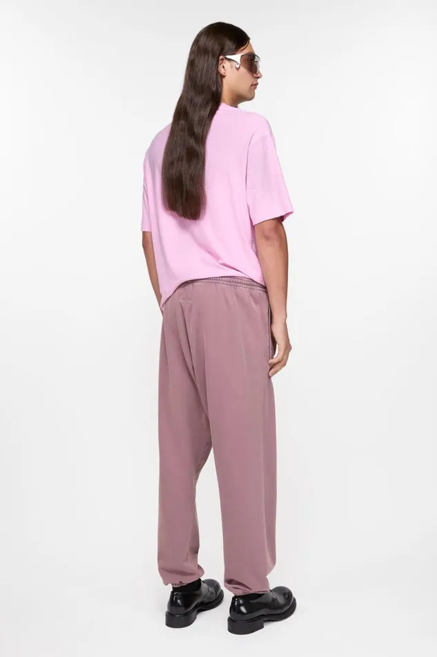Acne Studios Cotton Sweatpants Plum Purple Man Trousers