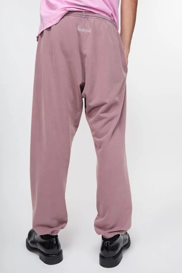 Acne Studios Cotton Sweatpants Plum Purple Man Trousers