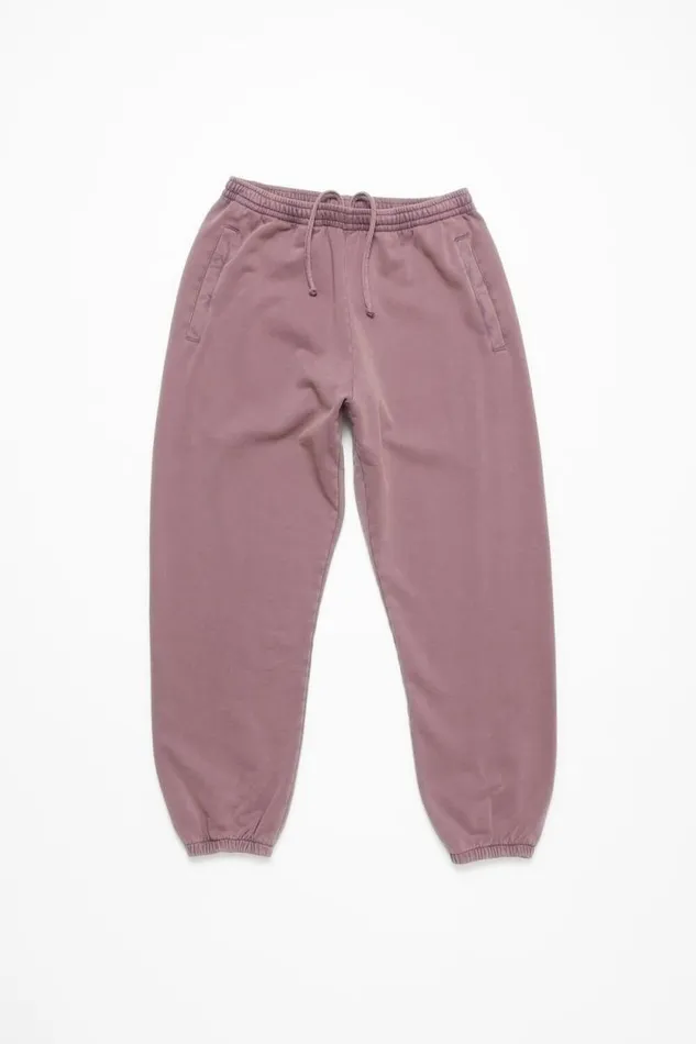 Acne Studios Cotton Sweatpants Plum Purple Man Trousers