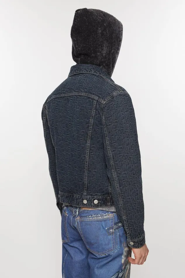Acne Studios Denim Jacket 8211 Regular Cropped Fit Blueblack Man Outerwear