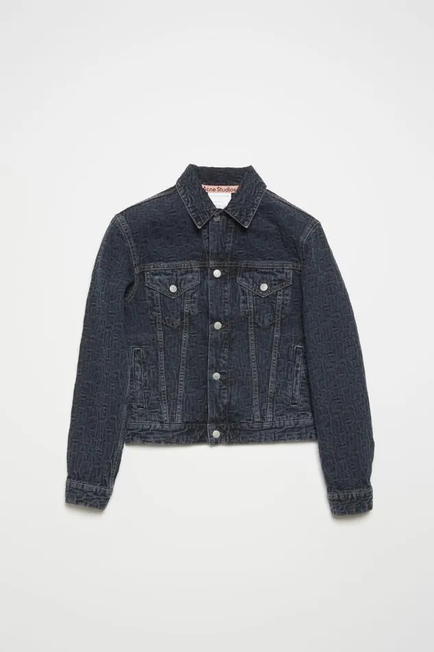 Acne Studios Denim Jacket 8211 Regular Cropped Fit Blueblack Man Outerwear