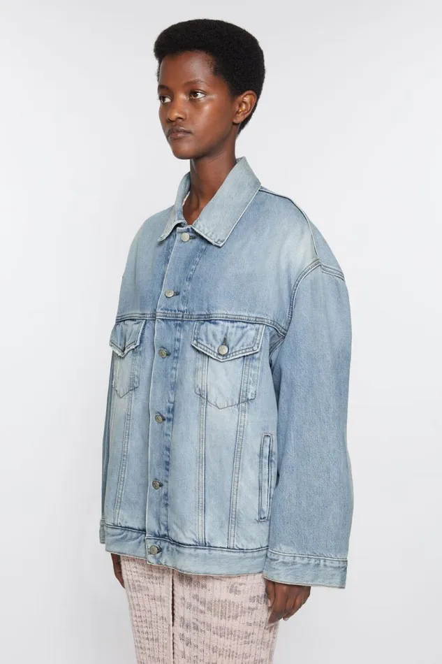 Acne Studios Denim Jacket 8211 Relaxed Fit Light Blue Woman Outerwear