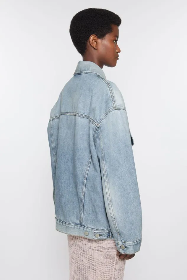 Acne Studios Denim Jacket 8211 Relaxed Fit Light Blue Woman Outerwear