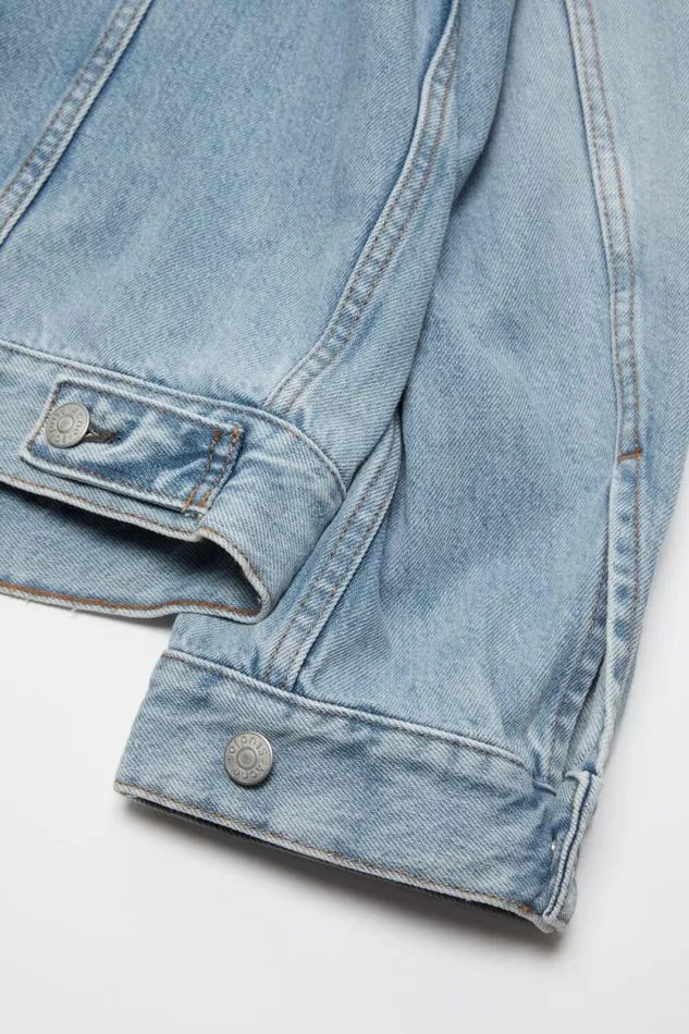 Acne Studios Denim Jacket 8211 Relaxed Fit Light Blue Woman Outerwear