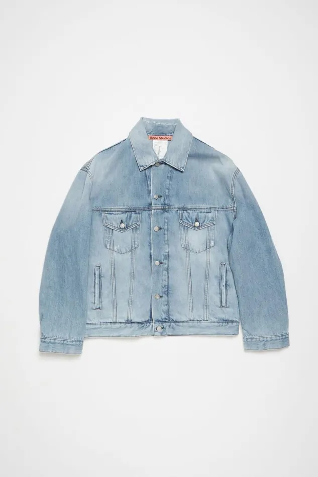 Acne Studios Denim Jacket 8211 Relaxed Fit Light Blue Woman Outerwear