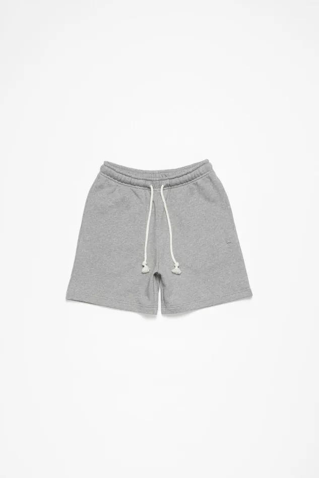 Acne Studios Fleece Shorts Light Grey Melange Man Shorts
