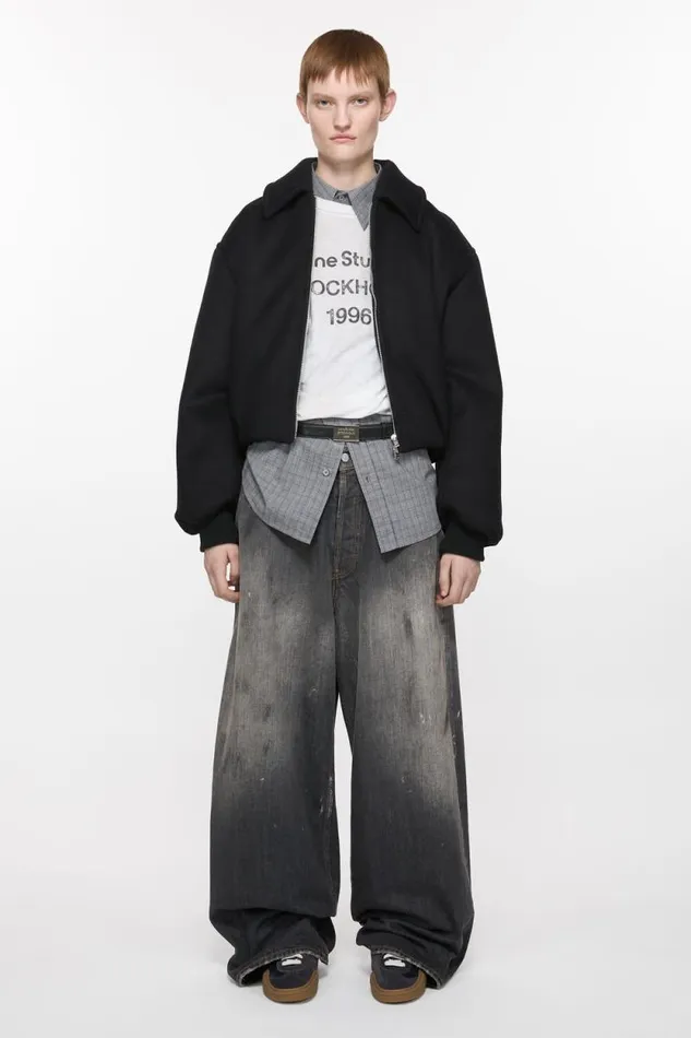 Acne Studios Laceup Sneakers Anthracitegrey Woman Shoes