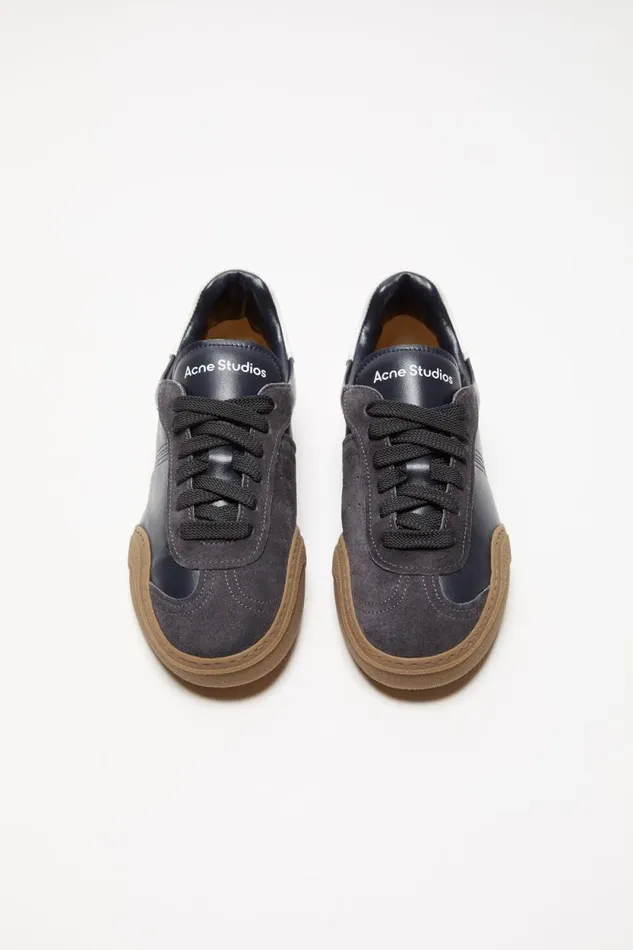 Acne Studios Laceup Sneakers Anthracitegrey Woman Shoes