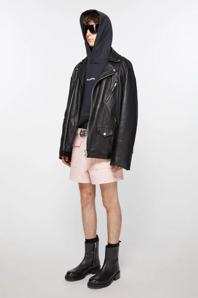 Acne Studios Leather Waxed Boots Black Man Shoes