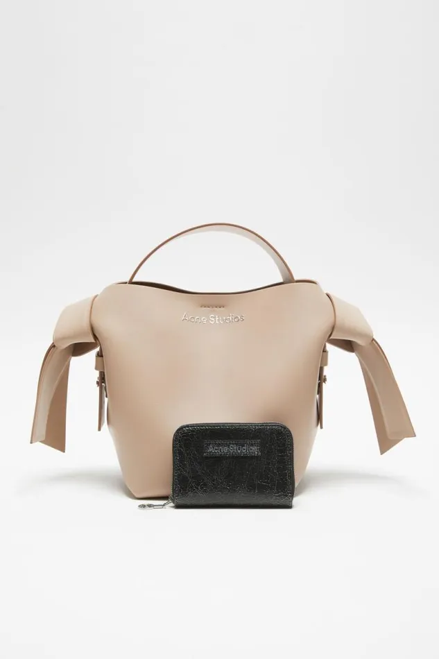 Acne Studios Leather Zip Wallet Black Man Small Leather Goods