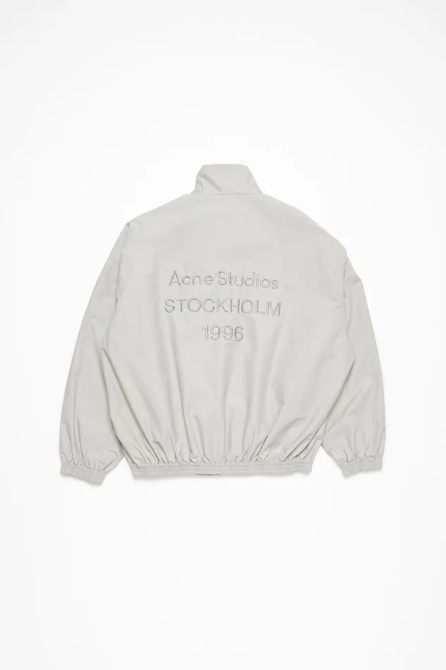 Acne Studios Logo Jacket Grey Man Outerwear