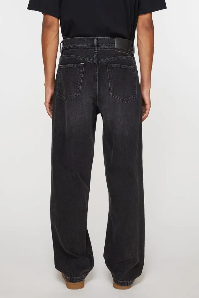 Acne Studios Loose Fit Jeans 8211 1991 Toj Black Man Jeans