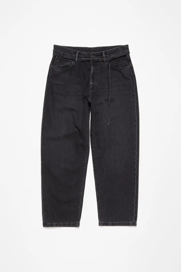 Acne Studios Loose Fit Jeans 8211 1991 Toj Black Man Jeans