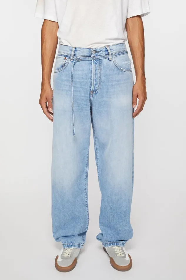 Acne Studios Loose Fit Jeans 8211 1991 Toj Light Blue Man Jeans