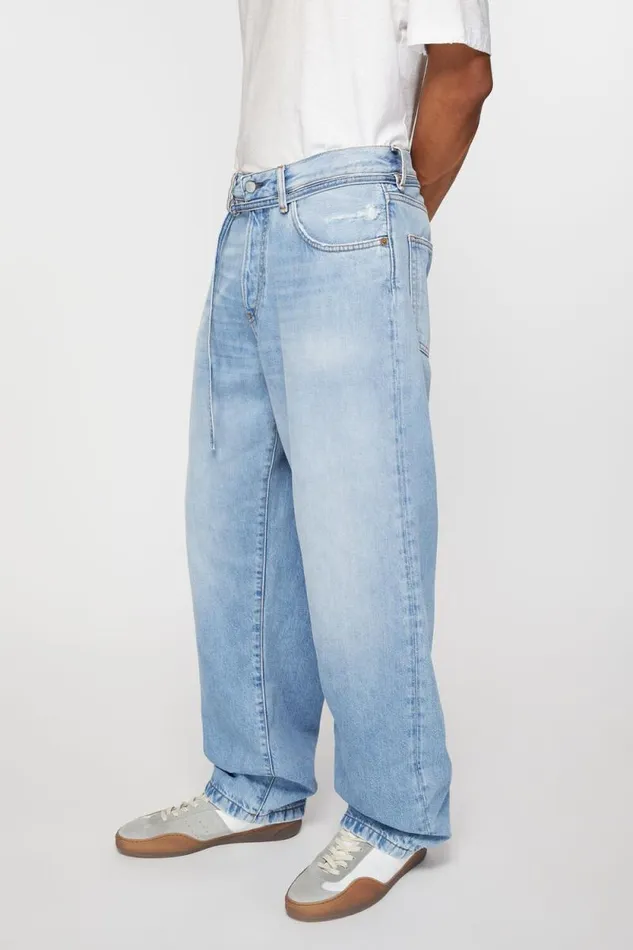 Acne Studios Loose Fit Jeans 8211 1991 Toj Light Blue Man Jeans