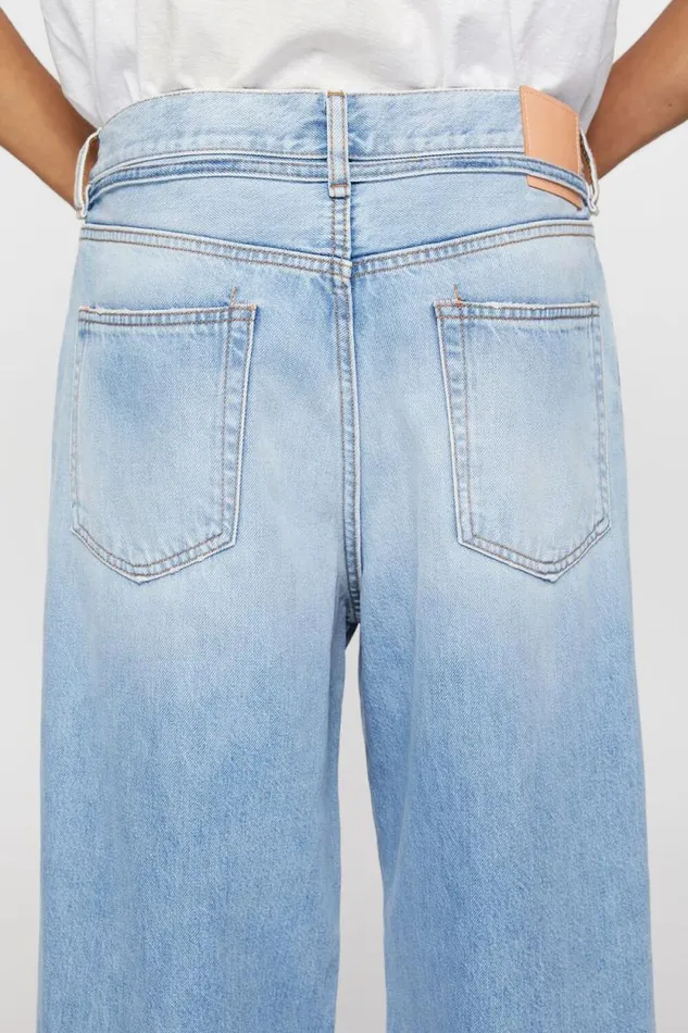 Acne Studios Loose Fit Jeans 8211 1991 Toj Light Blue Man Jeans