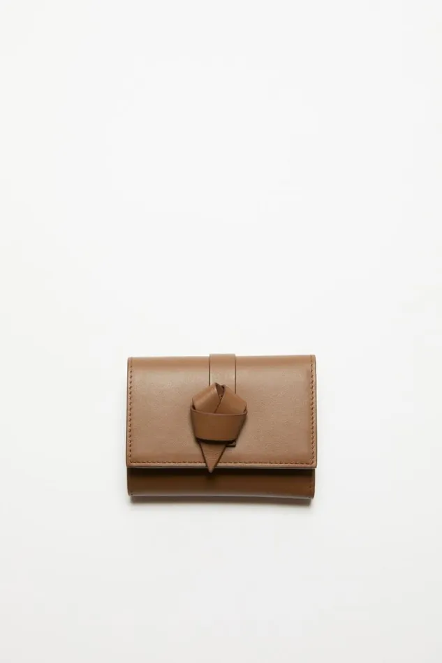 Acne Studios Musubi Folded Wallet Camel Brown Man Bags