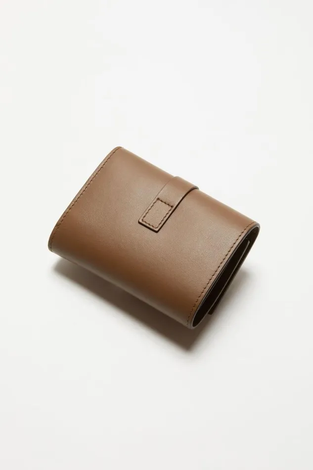 Acne Studios Musubi Folded Wallet Camel Brown Man Bags