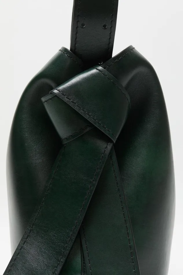 Acne Studios Musubi Midi Shoulder Bag Olive Green Man Bags