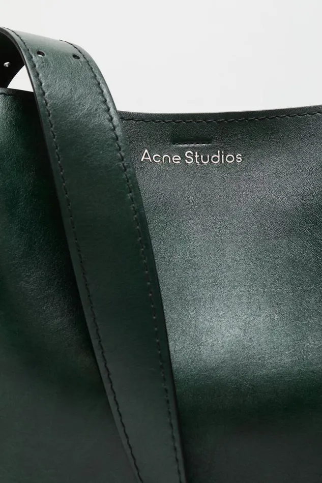 Acne Studios Musubi Midi Shoulder Bag Olive Green Man Bags