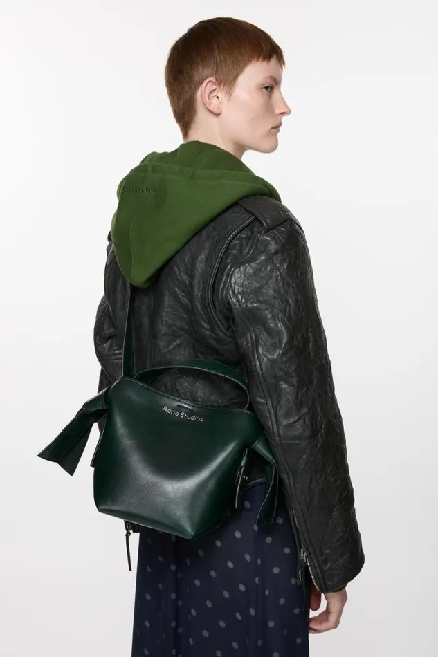 Acne Studios Musubi Mini Shoulder Bag Olive Green Man Bags