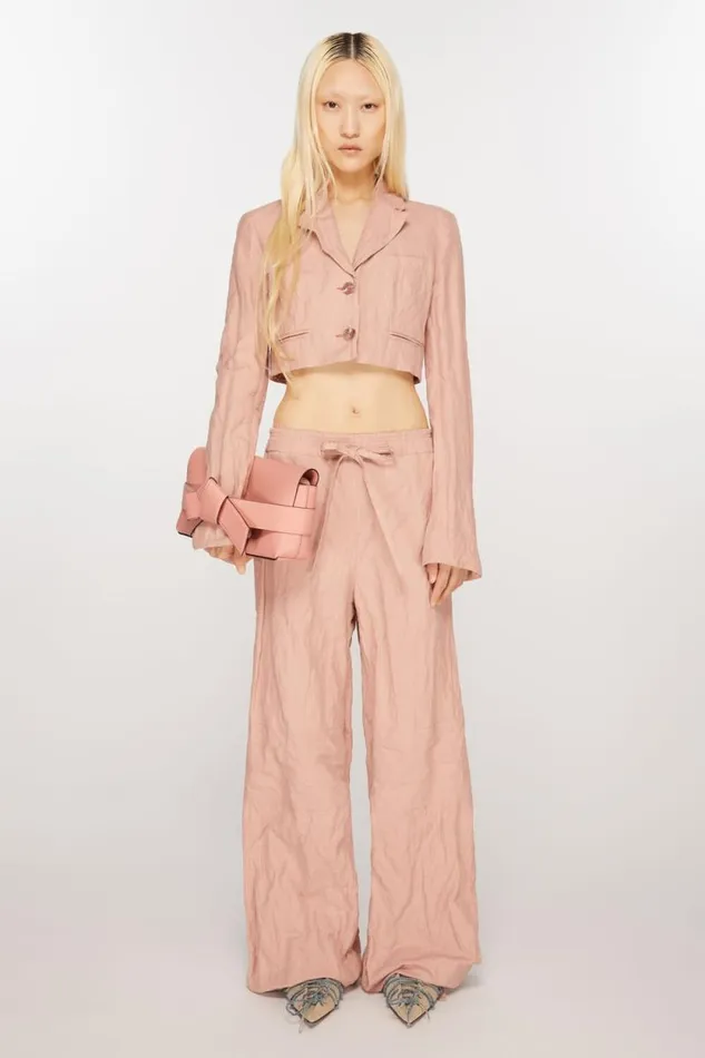 Acne Studios Musubi Shoulder Bag Salmon Pink Man Bags