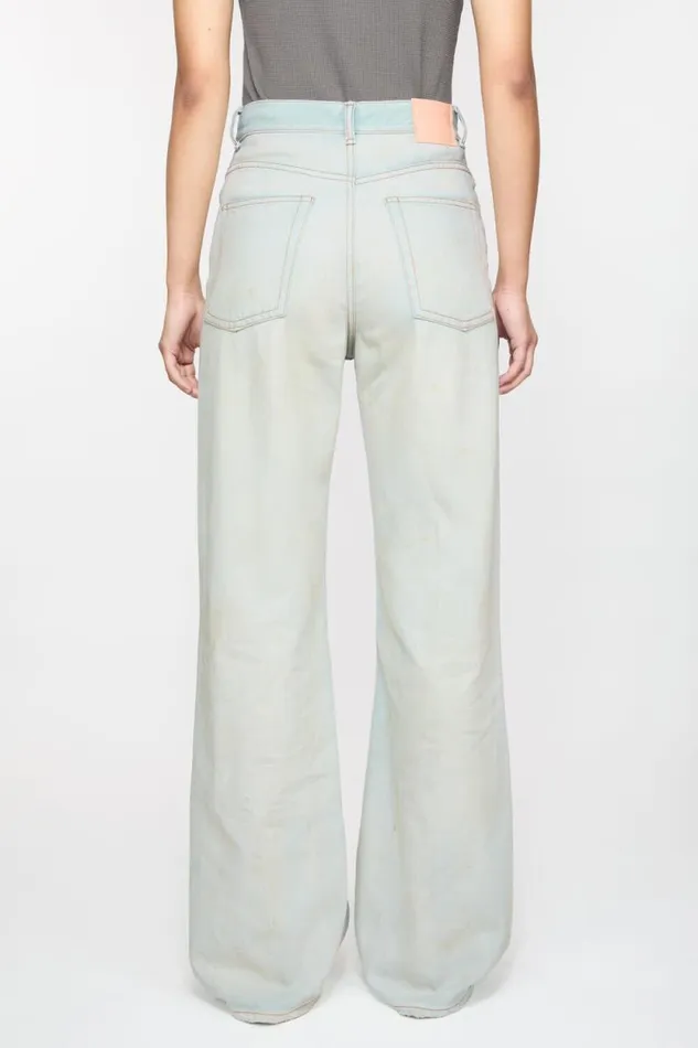 Acne Studios Relaxed Fit Jeans 8211 2022 Light Bluewhite Woman Jeans