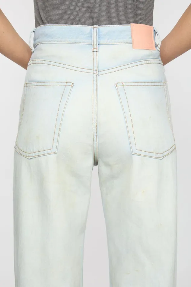 Acne Studios Relaxed Fit Jeans 8211 2022 Light Bluewhite Woman Jeans