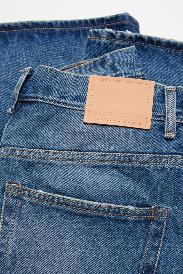 Acne Studios Relaxed Fit Jeans 8211 2022F Mid Blue Woman Jeans