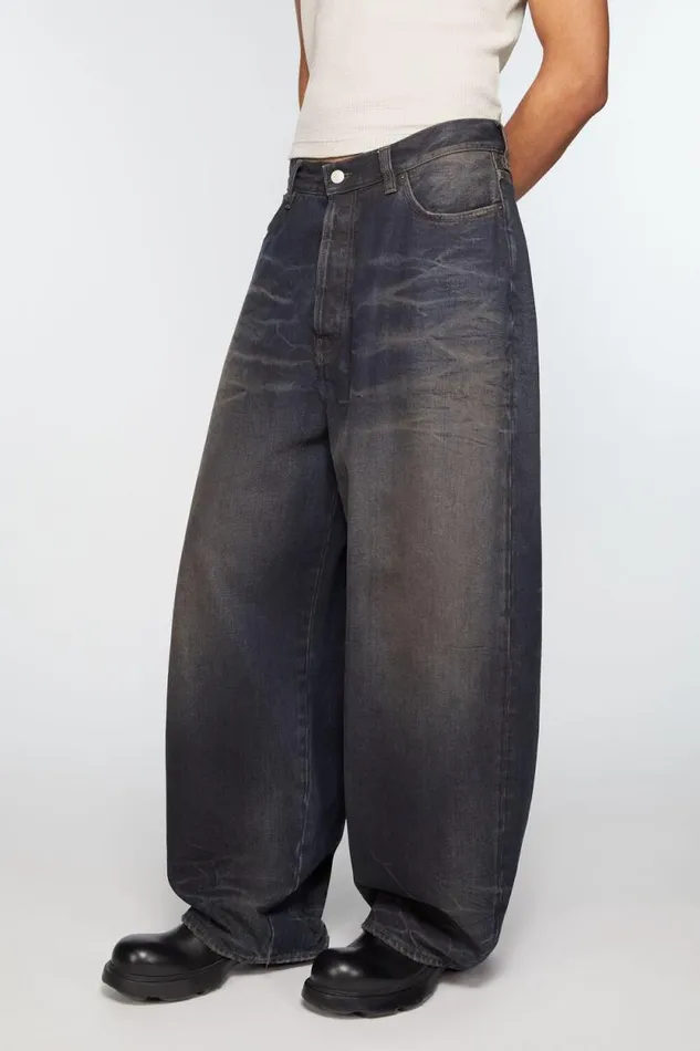 Acne Studios Super Baggy Fit Jeans 8211 2023M Dark Blue Man Jeans