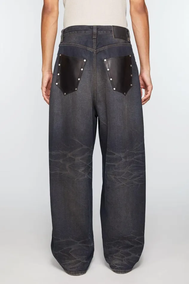 Acne Studios Super Baggy Fit Jeans 8211 2023M Dark Blue Man Jeans