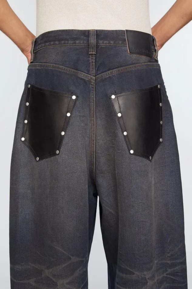Acne Studios Super Baggy Fit Jeans 8211 2023M Dark Blue Man Jeans