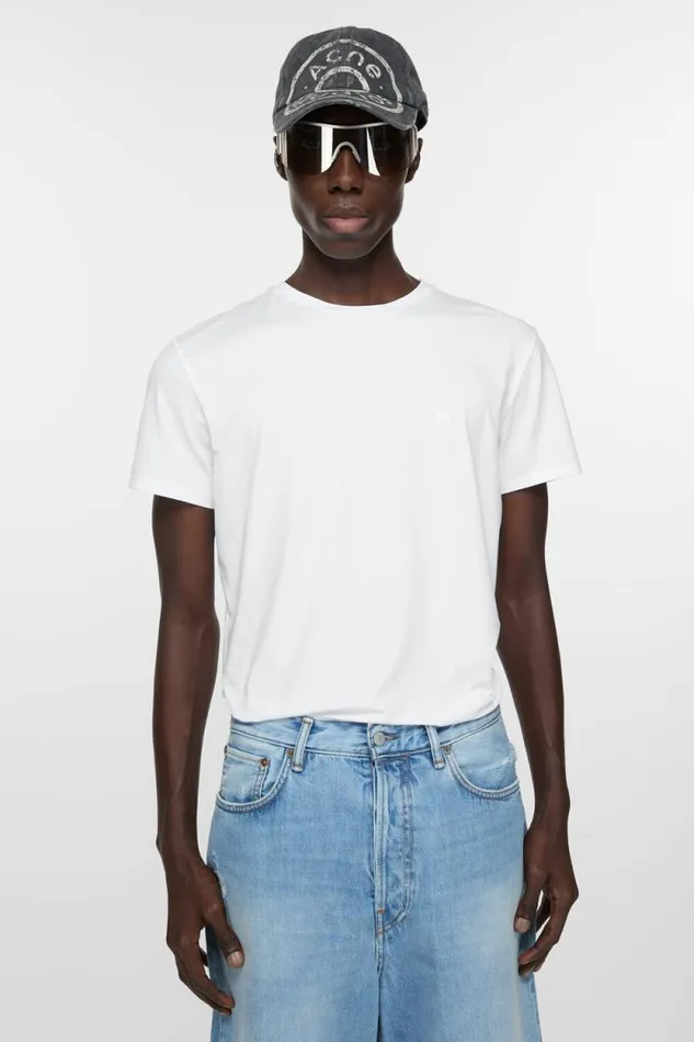 Acne Studios Tshirt 8211 Regular Fit Optic White Man Tshirts