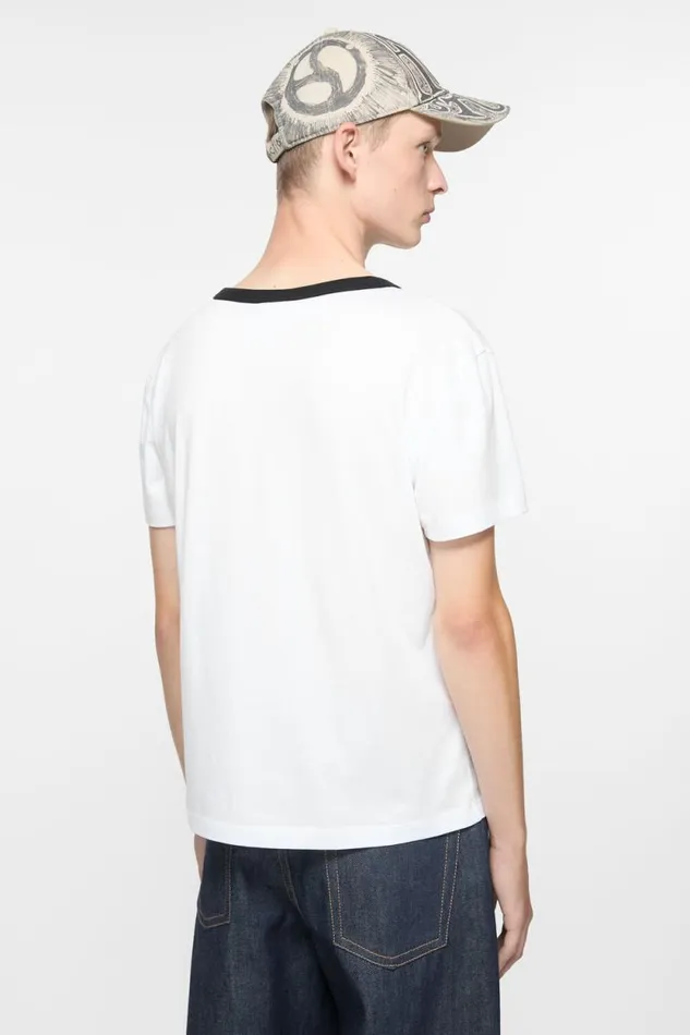 Acne Studios Tshirt 8211 Regular Fit Optic White Man Tshirts