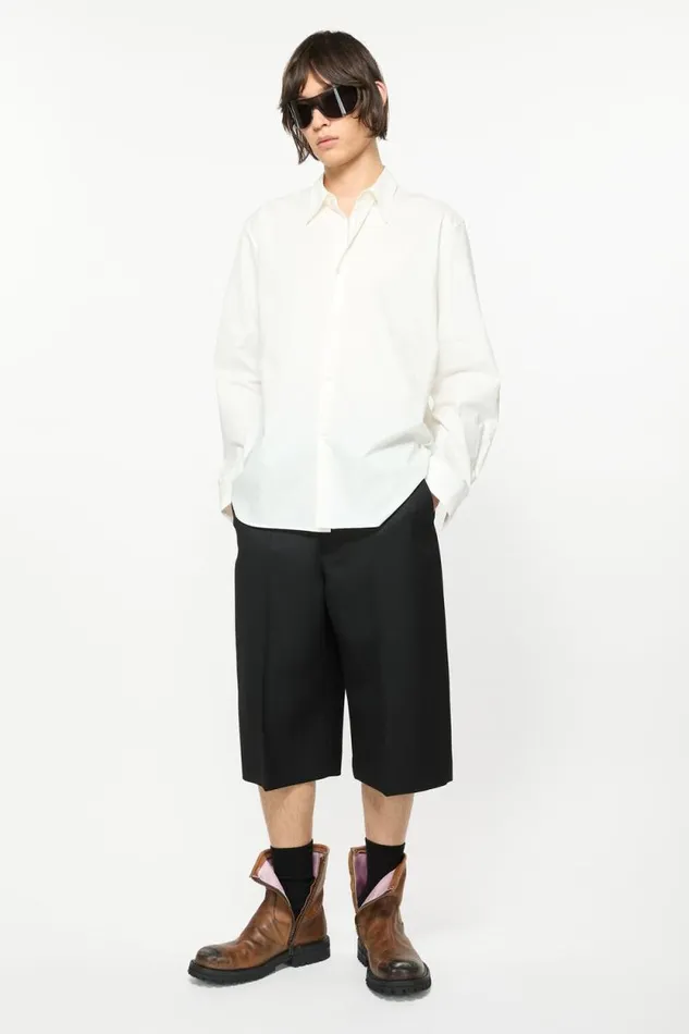 Acne Studios Tailored Shorts Black Man Shorts