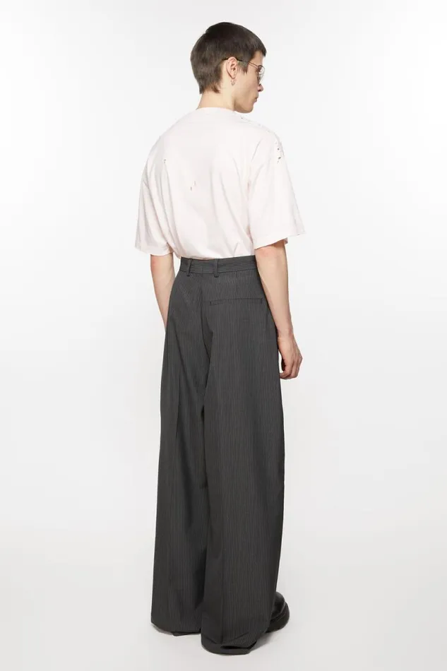 Acne Studios Tailored Trousers Anthracite Grey Man Trousers
