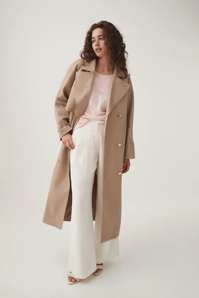 Aje Blazers Jackets and Coats Replica Trench Coat Dune Beige 8211 Women