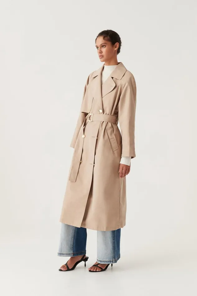 Aje Blazers Jackets and Coats Replica Trench Coat Dune Beige 8211 Women