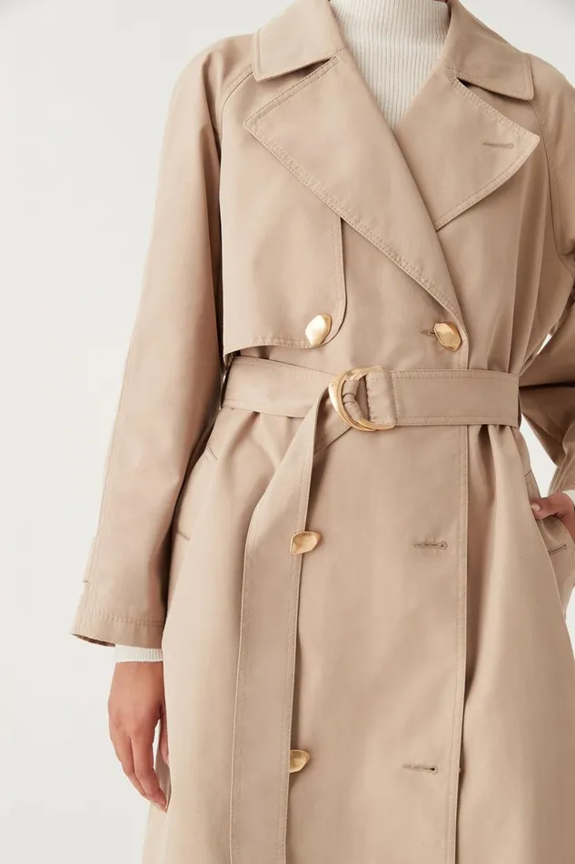 Aje Blazers Jackets and Coats Replica Trench Coat Dune Beige 8211 Women