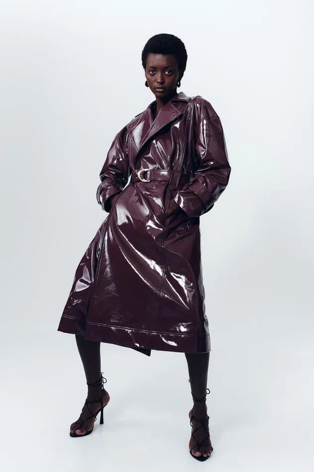 Aje Blazers Jackets and Coats Verve Trench Coat Mulberry 8211 Women