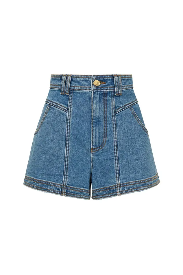 Aje Denim Belmond Denim Short 90039s Wash 8211 Women