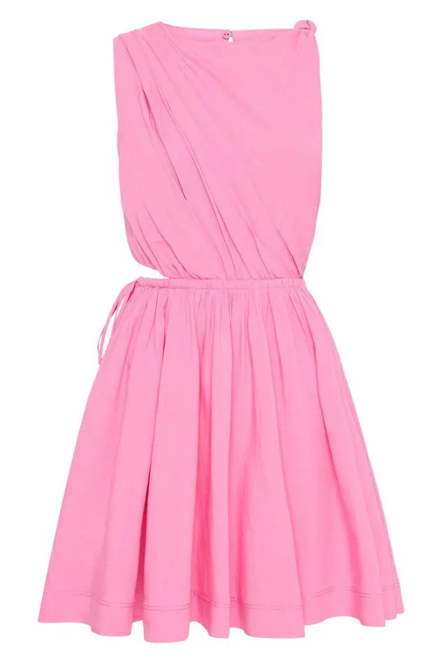 Aje Dresses Abbey Twisted Mini Dress Cerise Pink 8211 Women Aje Dresses Abbey Twisted Mini Dress Cerise Pink 8211 Women